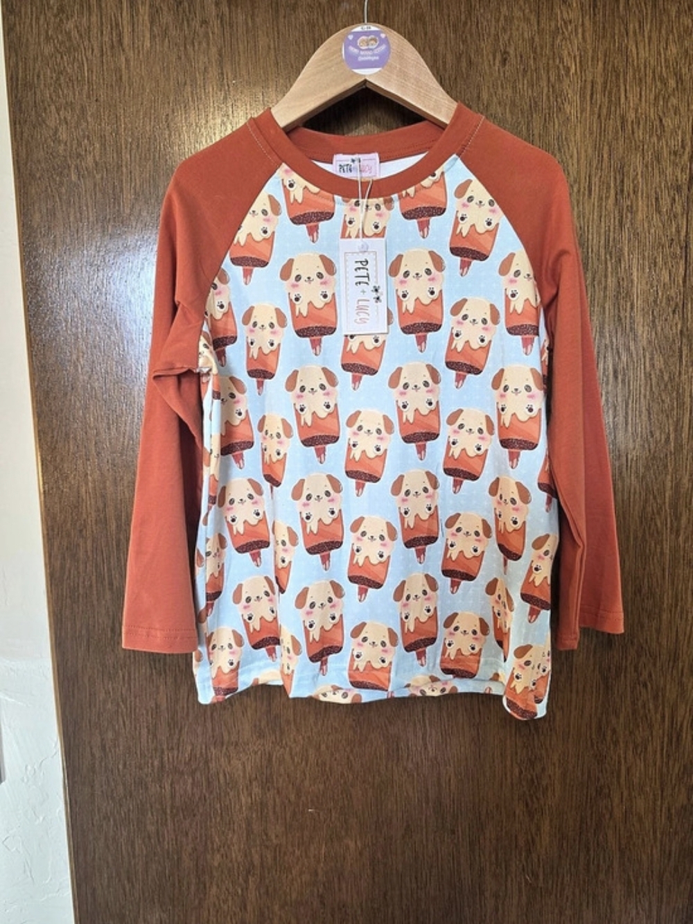 Pete+ Lucy "PUP-SICLE" jersey shirt PLUSH SOFT FABRIC NWT